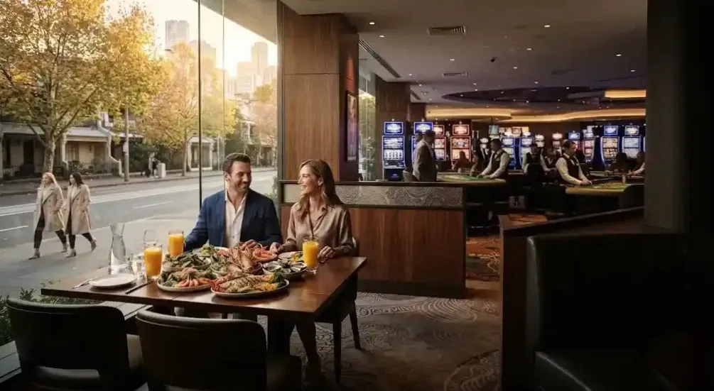 Dining room at night