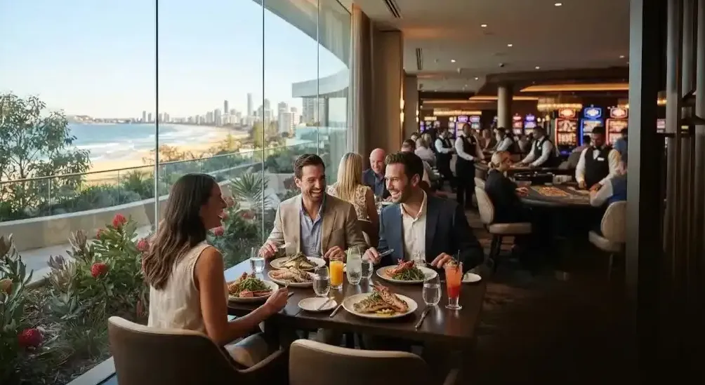 Main dining room facing the open grill